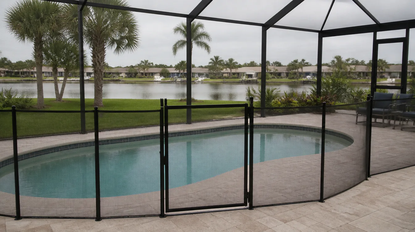 A pool barrier that does not comply